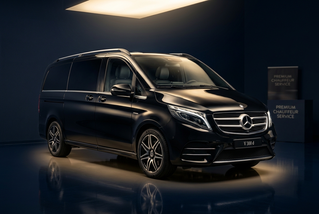 Mercedes Classe V noir, véhicule Réserver VTC Nantes
